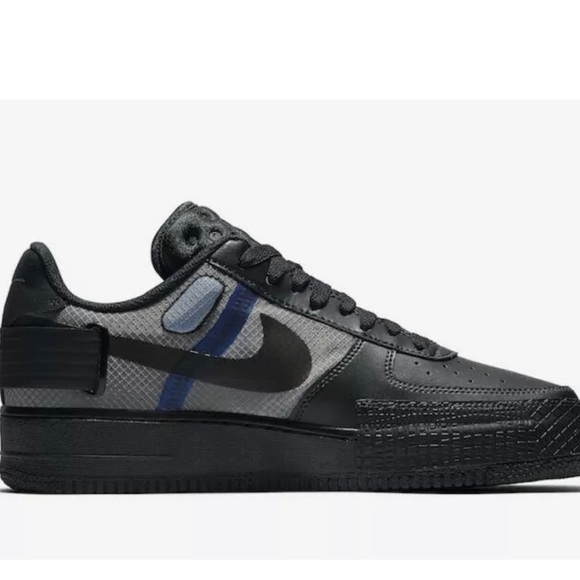 Nike AF1-Type Black Photo Platinum Tint AT7859 001 - Picture 3 of 8